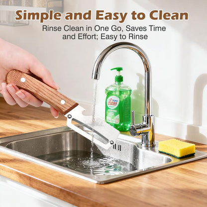 Premium Wooden Peeler – Ergonomic Kitchen Vegetable Peeler